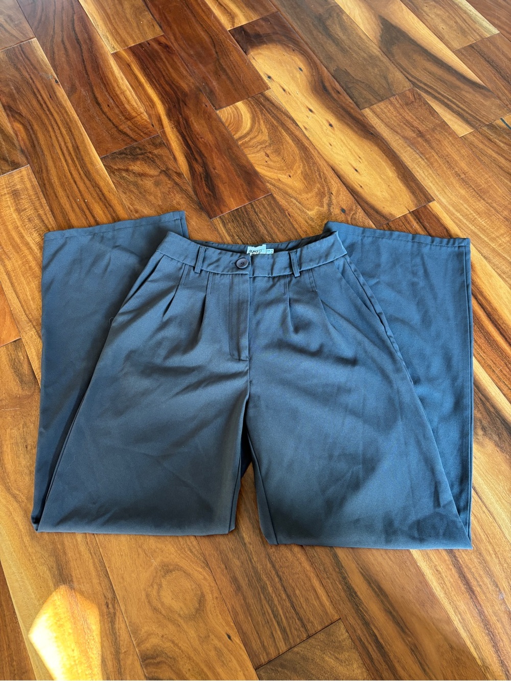 Princess Polly Gray Archer Wide Leg Pant Size 4